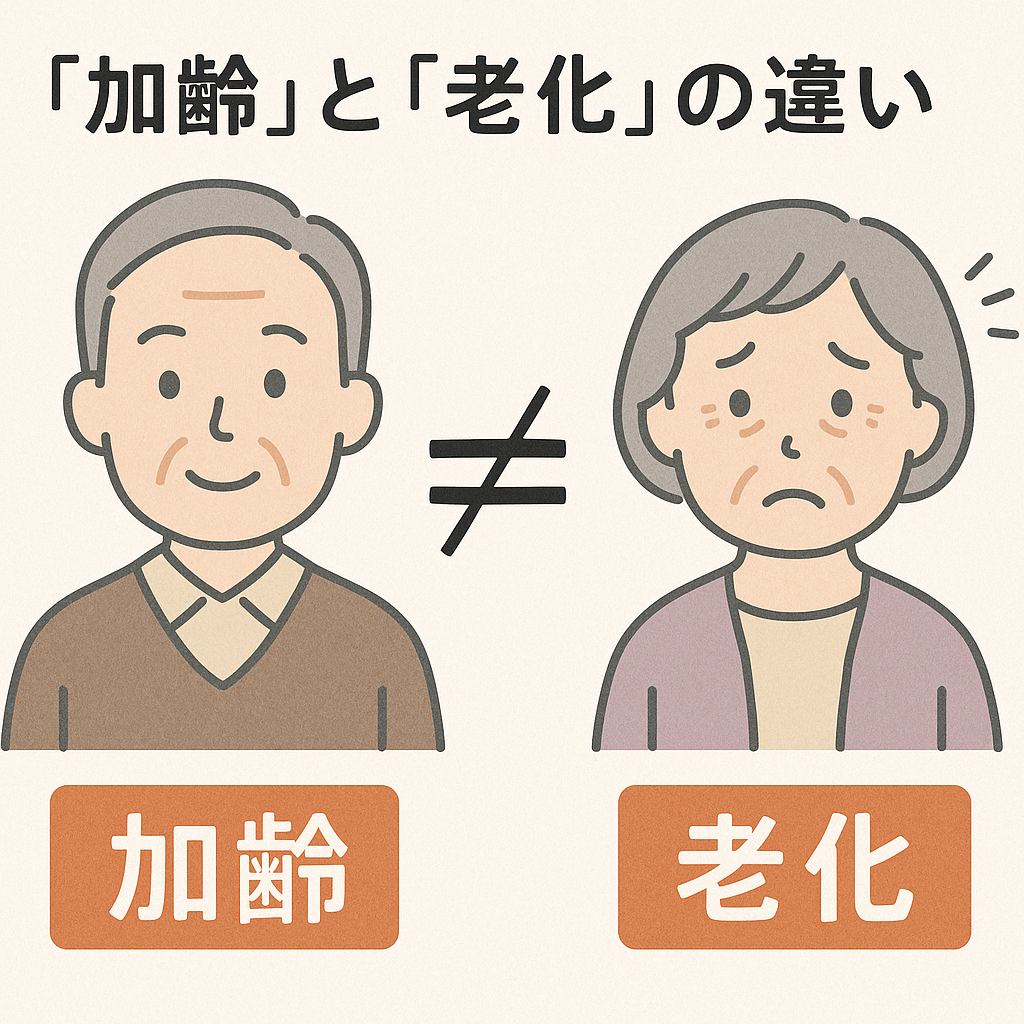 「老化」と「加齢」ってどう違うの?? - グランメイトLAB